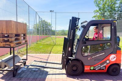 Plac egzaminacyjny na wózki widłowe